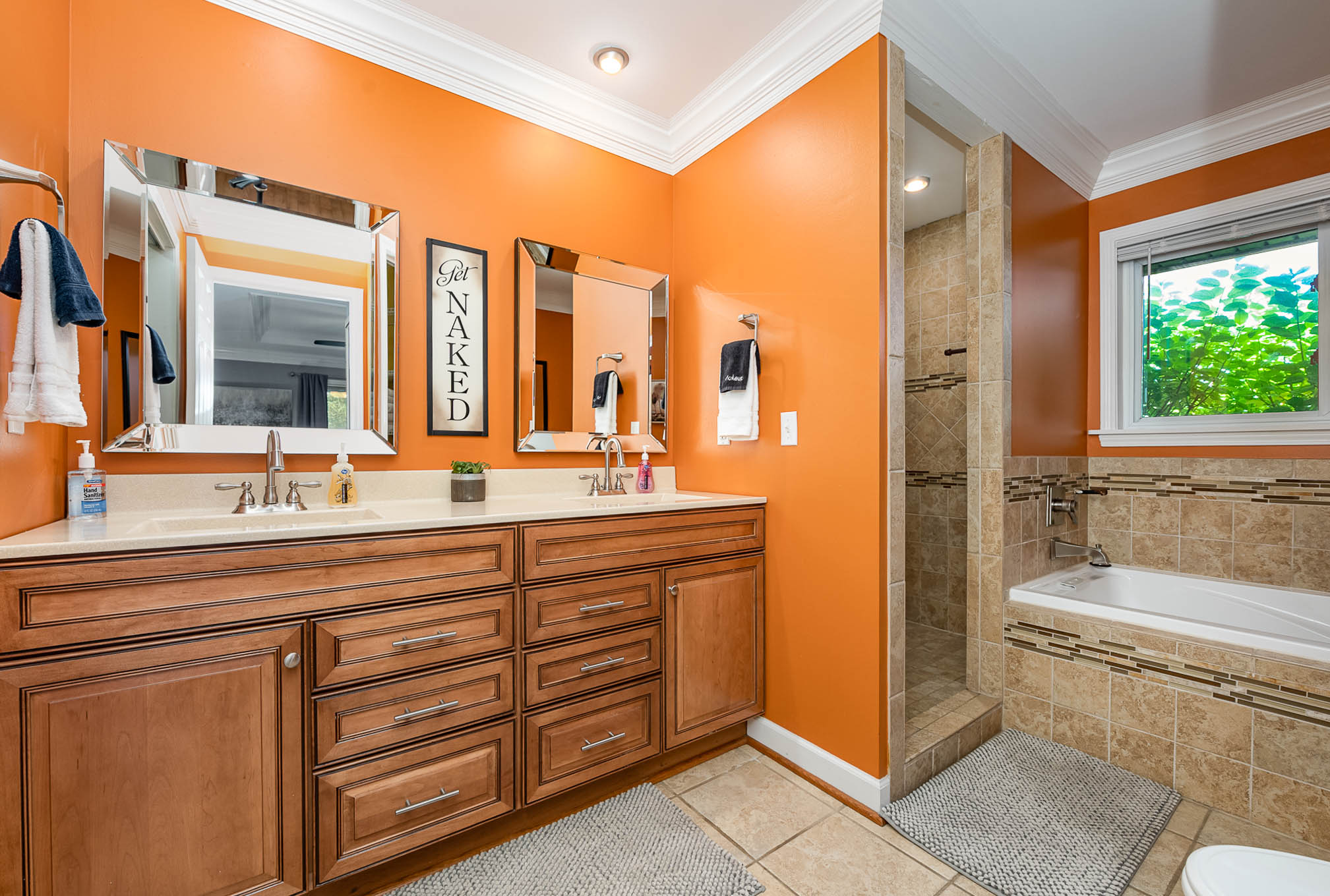 Master bathroom with soaking tub